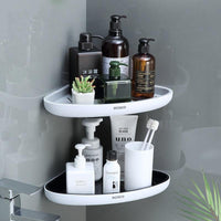 Thumbnail for Ecoco Bathroom Corner Shower Shelf Corner Shower Caddy Shower Storage Organizer Wall Mounted for Bathroom, Kitchen, Toilet Black