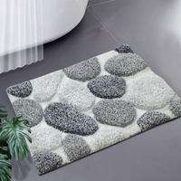 Thumbnail for Pebble 3D Design Tufted Soft Pile Bathmat - 50x80