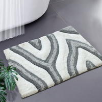 Thumbnail for Swirl 3D Design Tufted Soft Pile Bathmat - 50x80