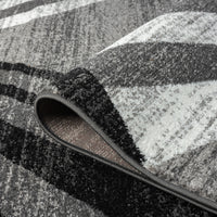 Thumbnail for Adore Geometric Textural Rug - Grey - 160x160