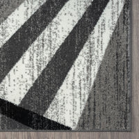 Thumbnail for Adore Geometric Textural Rug - Grey - 160x160