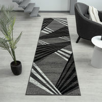 Thumbnail for Adore Geometric Textural Rug - Grey - 160x160