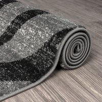 Thumbnail for Adore Geometric Textural Rug - Grey - 160x160