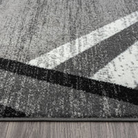 Thumbnail for Adore Geometric Textural Rug - Grey - 160x160