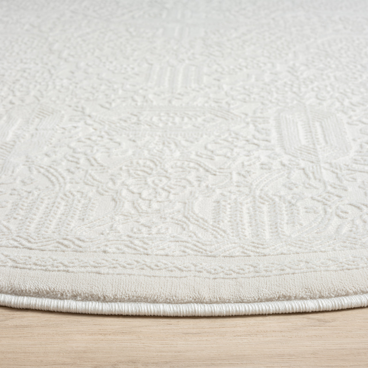 Grande Jacquard Rug - Ivory - 160x230