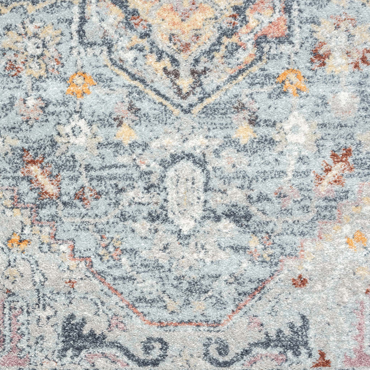 Ornate Persian Vintage Rug - Blue - 160x230