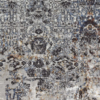 Thumbnail for Luxe Vintage Textured Rug - Light Grey - 240x330