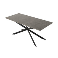 Thumbnail for Dining Delight: Rectangular Table and Navy Velvet Chairs Dining Set