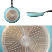 Thumbnail for Fanjini Stone Frypan Frying Pan 28cm Non-Stick Induction Ceramic Round PURE SKY BLUE