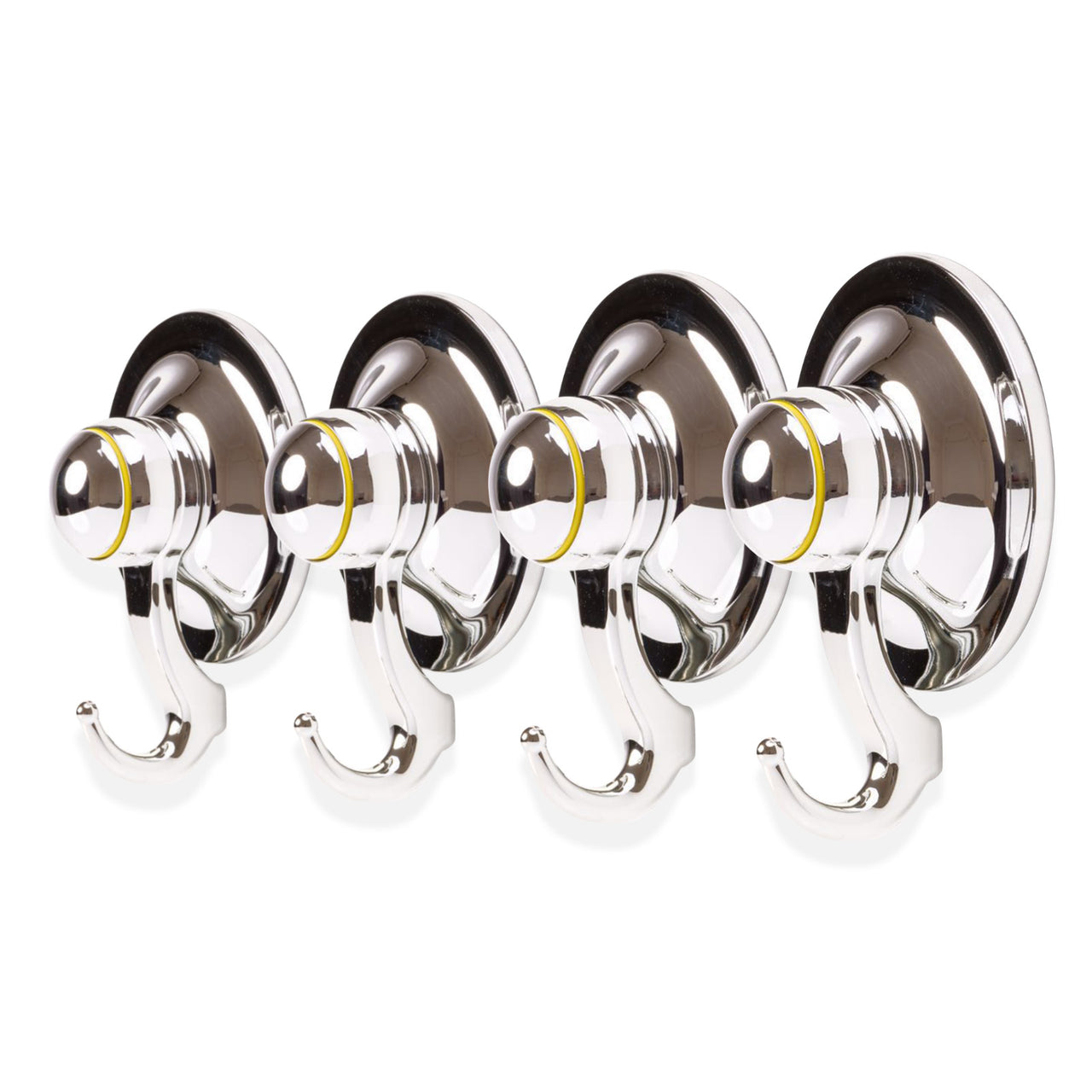 4PC Suction Hook Removable 72mm CHROME