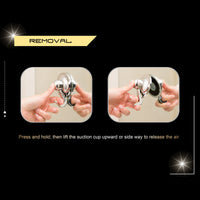 Thumbnail for 4PC Suction Hook Removable 72mm CHROME