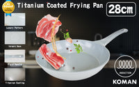 Thumbnail for KOMAN Shinewon Vinch IH Frypan Frying Pan 28cm Non-stick Induction Ceramic GREY