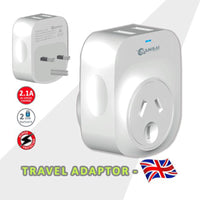 Thumbnail for Sansai Travel Adaptor 2 X USB - UK