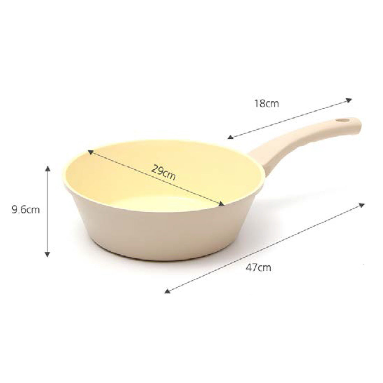 Giorno Felice IH Wok Pan 28cm Ceramic Non-Stick Stir Frypan Induction