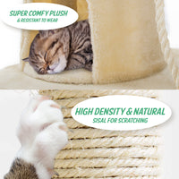 Thumbnail for Cat Tree Multi Level Scratcher MAPLE 140cm BEIGE