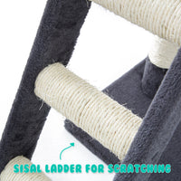 Thumbnail for Cat Tree Multi Level Scratcher MAPLE 140cm GREY