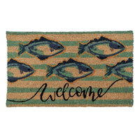 Thumbnail for YES4HOMES 2 x Doormat for Front Door Entryway Cursive Natural Coconut Coir Floor Outdoor mat