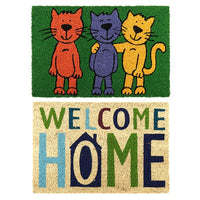 Thumbnail for YES4HOMES 2 x Doormat for Front Door Entryway Cursive Natural Coconut Coir Floor mat Outdoor 40x60cm