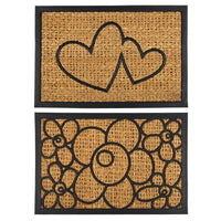 Thumbnail for YES4HOMES 2 x Front Door Entryway Doormat Cursive Mat Coir Floor mat Outdoor