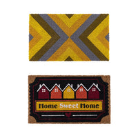 Thumbnail for YES4HOMES 2 x Doormat for Front Door Entryway Cursive Natural Coconut Coir Floor mat Outdoor 45x75cm