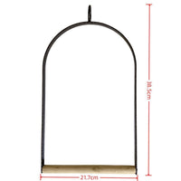 Thumbnail for YES4PETS Bird Cage Jumbo Swing Metal Arch Frame Wood Perch Canary Pet Parrot Hanging Toy