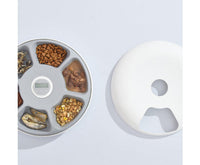 Thumbnail for 6 Meal Automatic Pet Food Dispenser with Programmable Timer - White-3