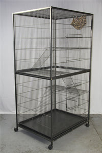 Thumbnail for YES4PETS 3 X Platforms & 3 X Ladders For 180 cm Ferret Cat Bird Parrot Cage