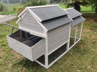 Thumbnail for YES4PETS 230 CM XL Chicken Coop Rabbit Hutch Guinea Pig Cage Ferret House