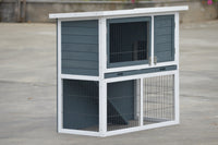 Thumbnail for YES4PETS L Double Storey Rabbit Hutch Guinea Pig Cage , Ferret cage W Pull Out Tray