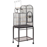 Thumbnail for YES4PETS Large Bird Budgie Cage Parrot Aviary Carrier With Stand & Wheel