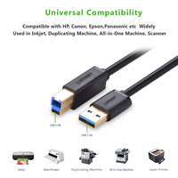 Thumbnail for UGREEN USB 3.0 A Male to B Male Cable 2M (10372)