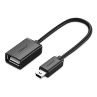 Thumbnail for UGREEN 10383 Mini USB Male to USB Female OTG Cable