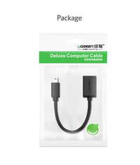 Thumbnail for UGREEN 10383 Mini USB Male to USB Female OTG Cable