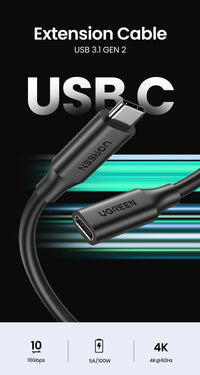 Thumbnail for UGREEN 10387 USB-C Extension Cable 1M