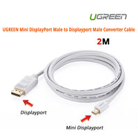 Thumbnail for UGREEN Mini DisplayPort Male to Displayport Male Converter Cable (10408)