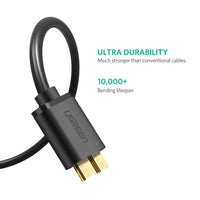 Thumbnail for UGREEN USB 3.0 A Male to Micro USB 3.0 Male Cable - Black 2M (10843)