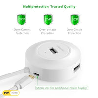 Thumbnail for UGREEN 20270 USB 2.0 4-Port Hub White