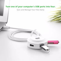 Thumbnail for UGREEN 20270 USB 2.0 4-Port Hub White