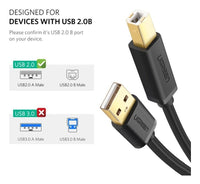 Thumbnail for UGREEN 20846 USB 2.0 Printer Cable 1M