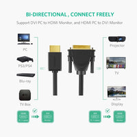 Thumbnail for UGREEN HDMI To DVI 24+1 Cable 1M (30116)