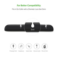 Thumbnail for UGREEN Cable Organizer (2pcs/pack) - Black (30762)