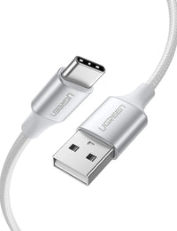 Thumbnail for UGREEN 60409 USB-A to USB-C Charging Cable 3M (Silver White)