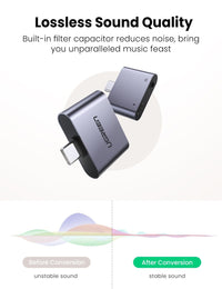 Thumbnail for UGREEN 70312 2-in-1 USB C to C and 3.5mm Adapter