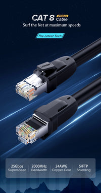 Thumbnail for UGREEN 70329 Cat 8 Pure Copper Patch Cord Network Cable 2M