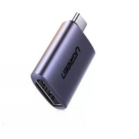 Thumbnail for UGREEN 70451 USB-C Male to DP Female Adapter Aluminium Case 4K/2K 60Hz (Dark Gray)