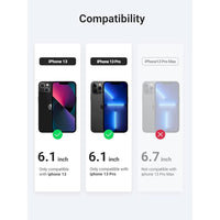 Thumbnail for UGREEN 80990 Full Coverage Privacy Tempered Glass Screen Protector with Precise-Align Applicator for iPhone 13/13 Pro (1-Pack)