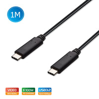 Thumbnail for Simplecom CA512 USB-C to USB-C Cable USB 3.2 Gen2 10Gbps 5A 100W PD 4K@60Hz 1M