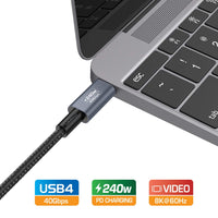 Thumbnail for Simplecom CA612 USB-C to USB-C Cable USB4 40Gbps 5A 240W PD3.1 8K@60Hz 1.2M