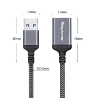 Thumbnail for Simplecom CAU320 USB 3.0 Extension Cable USB-A Male to USB-A Female Nylon Braided 2.0M