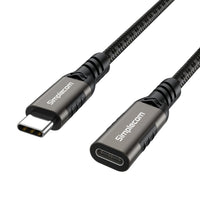 Thumbnail for Simplecom CAU605 USB-C Male to Female Extension Cable USB 3.2 Gen2 PD 100W 20Gbps 0.5M